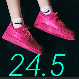 ナイキ(NIKE)のw24.5 Nike Air Force 1  エアフォース ピンク(スニーカー)