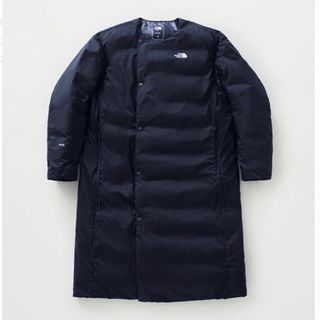 ハイク(HYKE)のHYKE×THE NORTH FACE ライトダウンコート S ネイビー(ダウンジャケット)