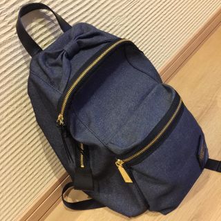 ランバンオンブルー(LANVIN en Bleu)のランバン  ラデファンスラメ シャンブレー リュック ♫(リュック/バックパック)