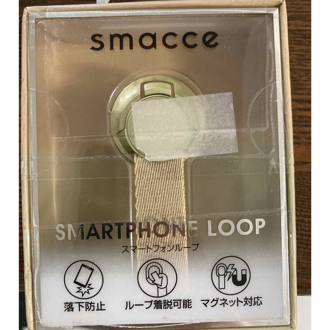 新品　smacce スマートフォンループ  スマホ/家電/カメラのスマホアクセサリー(ストラップ/イヤホンジャック)の商品写真