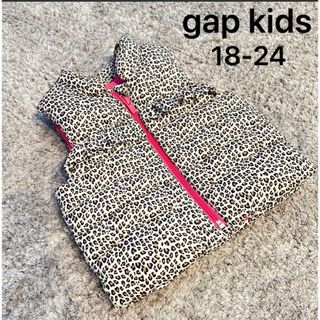 GAP Kids - GAP baby ギャップ ダウンベスト ヒョウ柄 アニマル柄 キルティング 