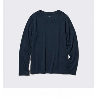 ユニクロ(UNIQLO)のUNIQLO スムースストレッチコットンクルーネックT(カットソー(長袖/七分))