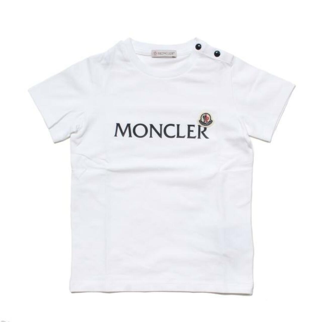 【新品未使用】 MONCLER モンクレール Tシャツ ロゴ ベビー＆キッズ 8C00012-8790M 【18/24M/WHITE】並行輸入品