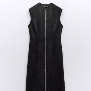 ザラ(ZARA)の【ZARA】今年2023年秋購入 フェイクスエードワンピース(ひざ丈ワンピース)