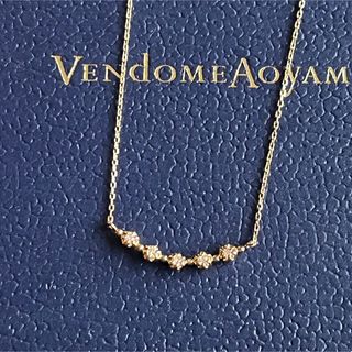 ヴァンドームアオヤマ(Vendome Aoyama)の＊Vendome Aoyama K18 ダイヤ ライン ネックレス＊アガット(ネックレス)