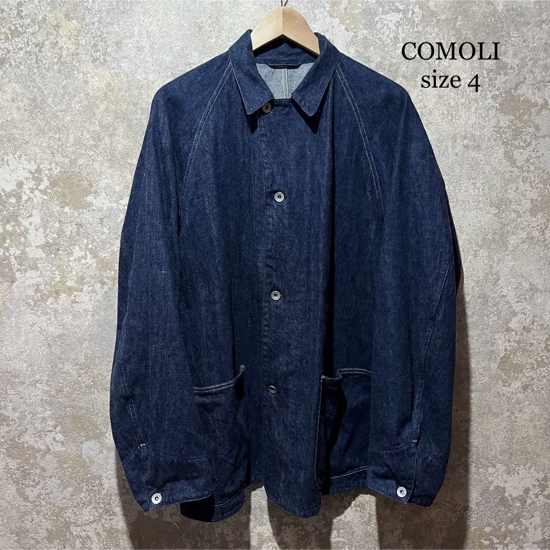 COMOLI（コモリ） デニムシャツ Black/ECRU 24ss サイズ4