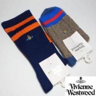 ヴィヴィアンウエストウッド(Vivienne Westwood)の【新品タグ付き】ヴィヴィアンウエストウッド ソックス2足セット 250709(ソックス)