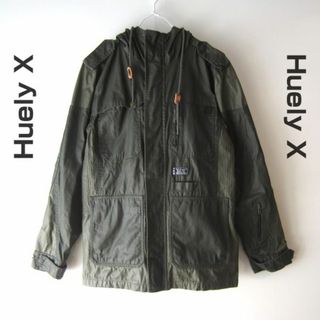 ハーレー(Hurley)の美品　Huely X／ハーレー　マウンテンパーカー　オリーブ(マウンテンパーカー)