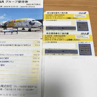 エーエヌエー(ゼンニッポンクウユ)(ANA(全日本空輸))のANA株主優待　２枚(航空券)