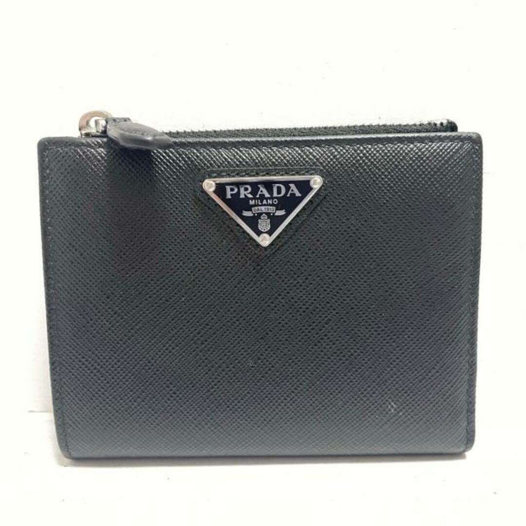 PRADA 二つ折り　財布　黒