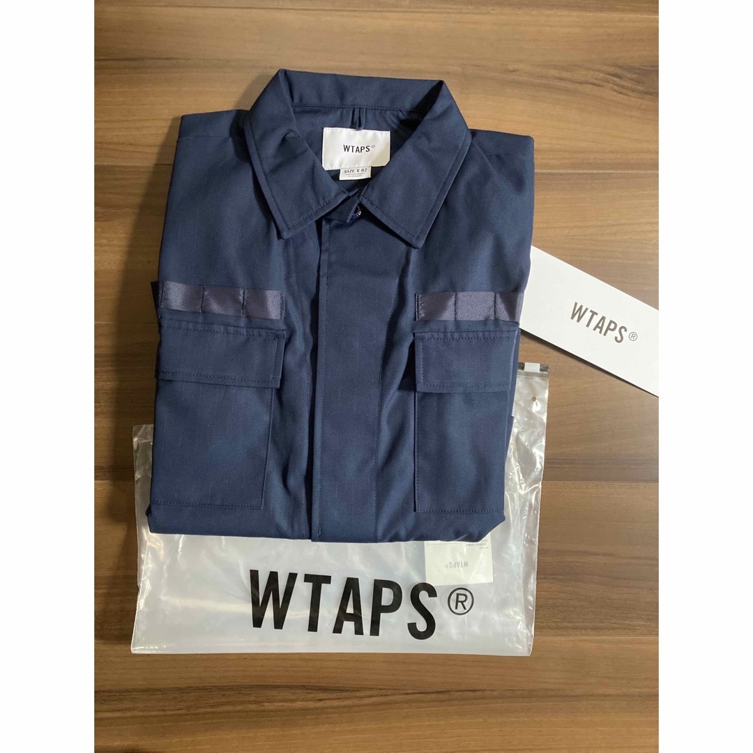 wtaps ダブルタップス ジャングルシャツ JMOD02 ls ネイビー