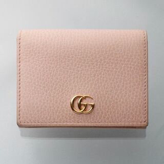 グッチ(Gucci)のK3561M 良品 グッチ GGマーモント 本革 二つ折 ミニ 財布 イタリア製(財布)