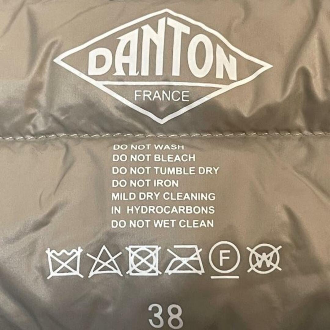 DANTON(ダントン)のダントン ダウンベスト サイズ38 M美品  - レディースのジャケット/アウター(ダウンベスト)の商品写真