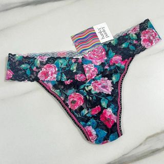 ハンキーパンキー(HANKY PANKY)の★新品★ハンキーパンキー　総レースオリジナルライズタンガ　黒花柄(ショーツ)