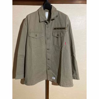 ダブルタップス(W)taps)のwtaps budsシャツ　オリーブドラブ　L(ミリタリージャケット)