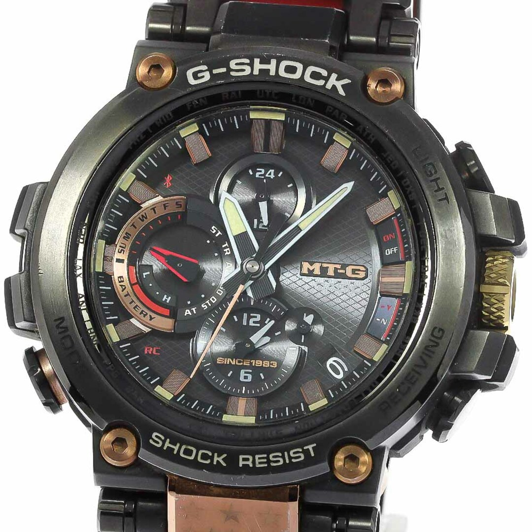 カシオ CASIO MTG-B1000TF-1AJR G-SHOCK MT-G Bluetooth ソーラー電波 メンズ 箱・保証書付き_777756