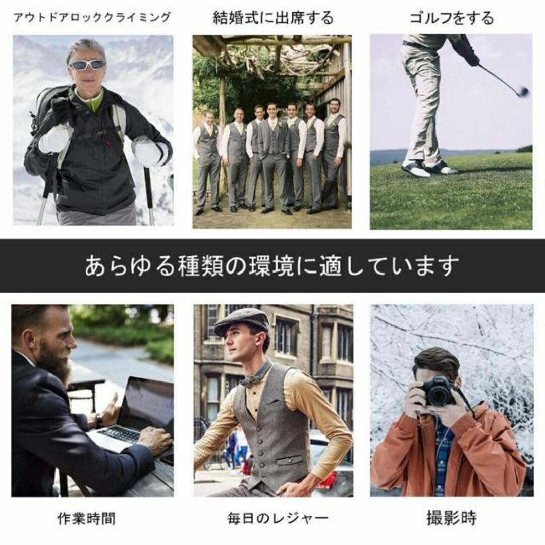 【新品】電熱ベスト ジャケット 防寒対策 ビジネス アウトドア（S-Mサイズ） メンズのスーツ(スーツベスト)の商品写真