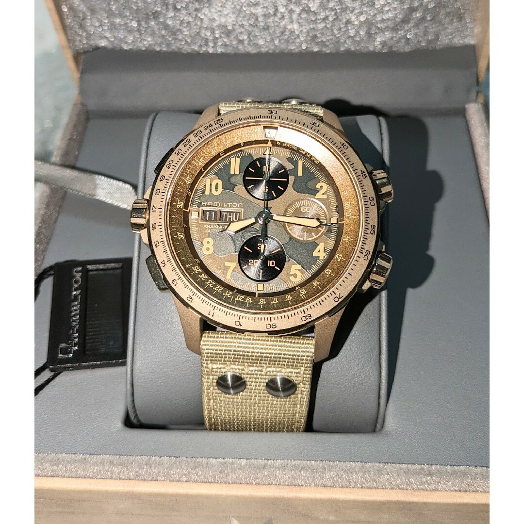 Hamilton(ハミルトン)のハミルトン カーキ アビエーションX-WIND AUTO CHRONO メンズの時計(腕時計(アナログ))の商品写真