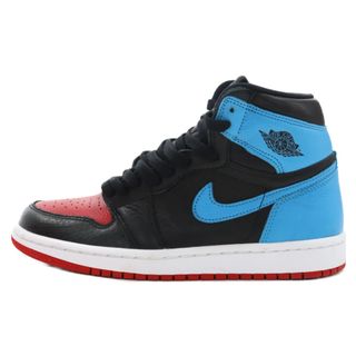 ナイキ(NIKE)のNIKE ナイキ WMNS AIR JORDAN 1 HIGH OG UNC TO CHICAGO 2020 ウィメンズ エア ジョーダン I ハイ ノースカロライナ シカゴ ハイカットスニーカー US7/24cm CD0461-046(スニーカー)