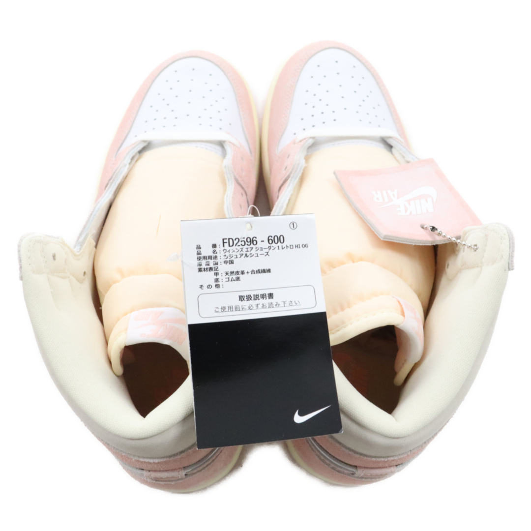 NIKE ナイキ WMNS AIR JORDAN1 Retro High OG WASHED PINK ウィメンズ エアジョーダン1 レトロ ハイ OG ウォッシュドピンク ハイカットスニーカー US11.5 FD2596-600