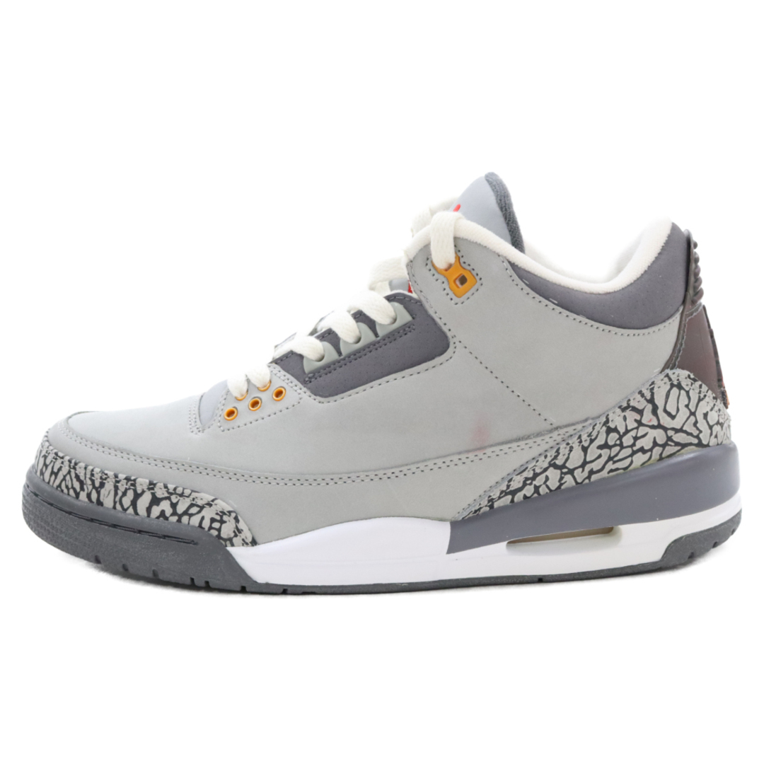 290センチワイズNIKE ナイキ 【観賞用】AIR JORDAN 3 RETRO LS Cool Grey エアジョーダン3 レトロ クールグレー ローカットスニーカー US8.5 315297-062