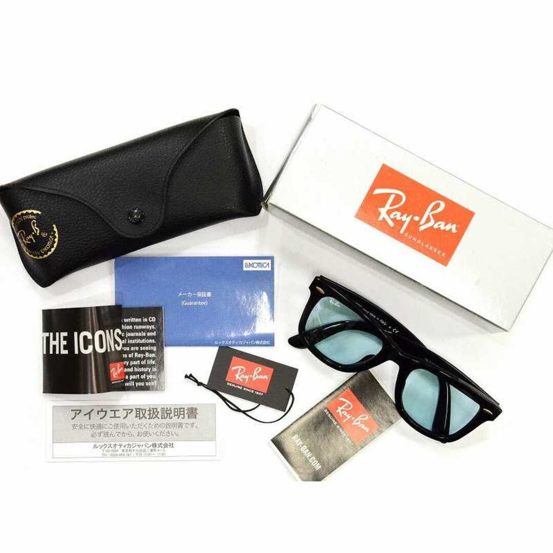 Ray Ban レイバン サングラス 0RB2140F ウェイファーラー 901/64 ウェリントン カラーレンズ ブラックJA-17801