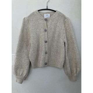 ザラキッズ(ZARA KIDS)のZARA カーディガン　オフホワイト　150cm(カーディガン)