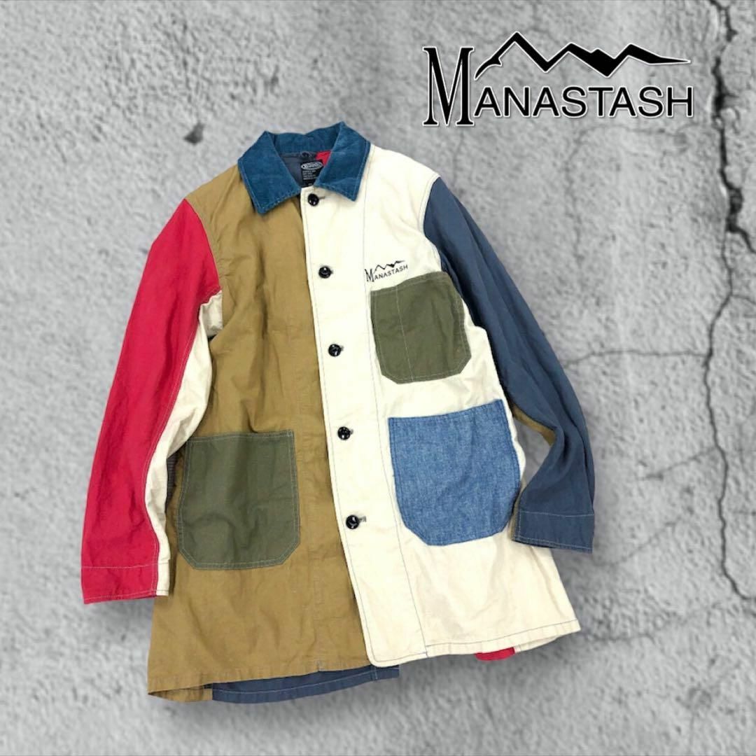 MANASTASH - 【送料無料】MANASTASH マナスタッシュ クレイジー ... 値下!MANASTASH カバーオール Mサイズ