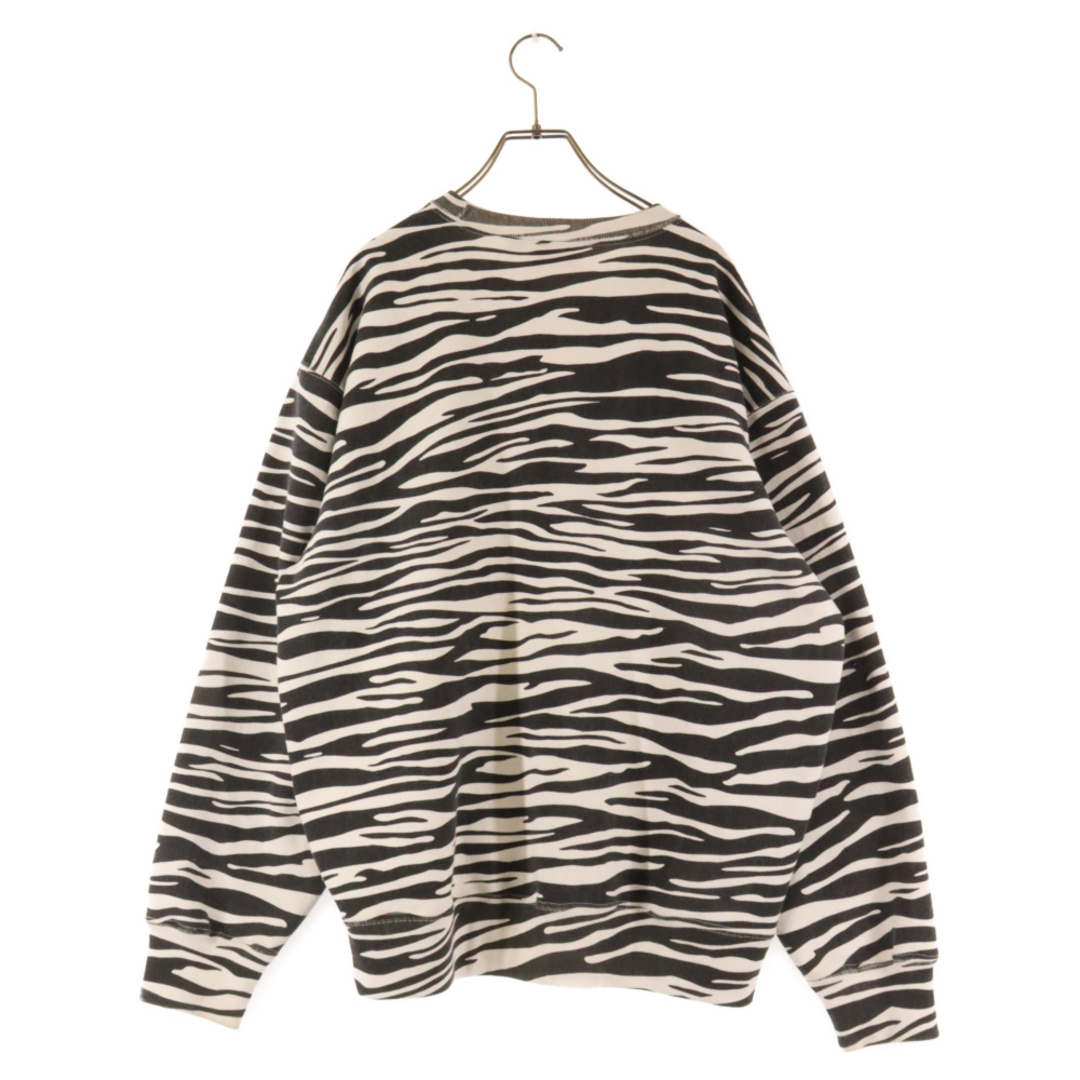 SUPREME シュプリーム 22AW Box Logo Crewneck Zebra ボックス ロゴ クルーネックスウェットトレーナー ゼブラ ホワイト