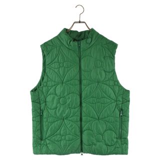 ルイヴィトン(LOUIS VUITTON)のLOUIS VUITTON ルイヴィトン 22SS LVSE PADDED MNG FLOWER GILET モノグラムキルティング パテッド ベストジャケット グリーン RM221Q DH1 HLG47W(ベスト)