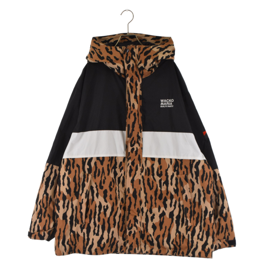 WACKO MARIA ワコマリア 21AW×NANGA LEOPARD MOUNTAIN PARKA 21FW-WMO-NA08 ナンガ レオパード柄マウンテンパーカー ナイロンジャケット ブラウン