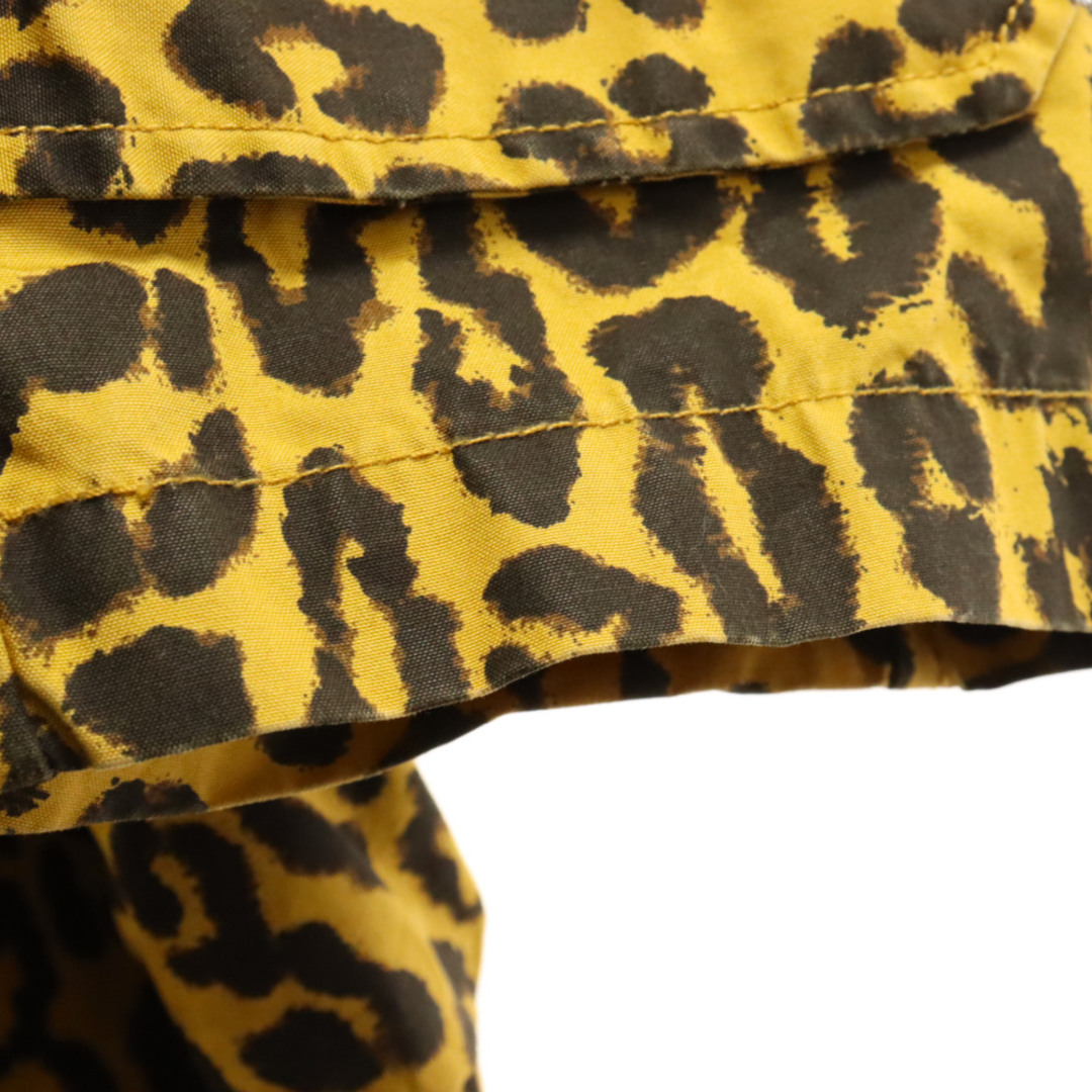 SUPREME シュプリーム 21SS×HYSTERIC GLAMOUR Leopard Trench ヒステリックグラマー レオパード総柄トレンチコート バックプリントロングジャケット ブラウン/イエロー