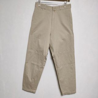 ヤエカ(YAECA)のYAECA CHINO CLOTH PANTS WIDE TAPERED 61607 29 ワイドテーパード チノパンツ ベージュ レディース ヤエカ【中古】3-1102G∞(チノパン)