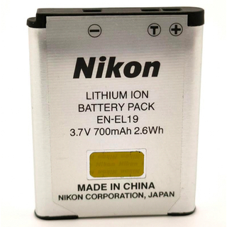 ニコン(Nikon)のNikon リチャージャブルバッテリー EN-EL19 純正品(バッテリー/充電器)