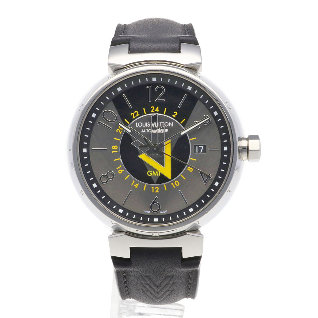 ルイヴィトン LOUIS VUITTON タンブールGMT 腕時計 時計 ステンレススチール Q1D31 メンズ