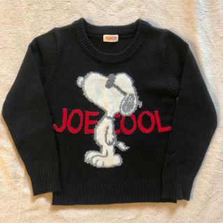 スヌーピー(SNOOPY)の120cmスヌーピー  セーター　黒　タキヒヨー　長袖　ニット　キッズ　子供服(キャラクターグッズ)