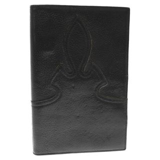 クロムハーツ(Chrome Hearts)のCHROME HEARTS クロムハーツ AGENDA アジェンダ レザーフレアニー手帳カバー ブックカバー ブラック(その他)