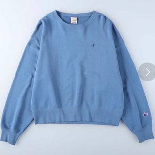 チャンピオン(Champion)のChampion    スウェット　カットソー　ブルー　L(トレーナー/スウェット)