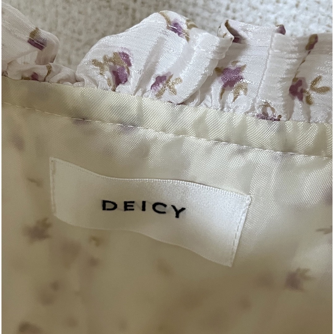 deicy(デイシー)のDEICY ドビードットフラワーワンピース レディースのワンピース(ロングワンピース/マキシワンピース)の商品写真