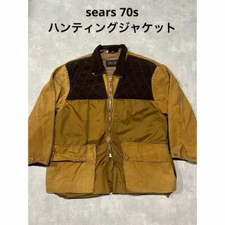 sears 70s ハンティングジャケット　ダック生地　ベージュ　カーハート(カバーオール)