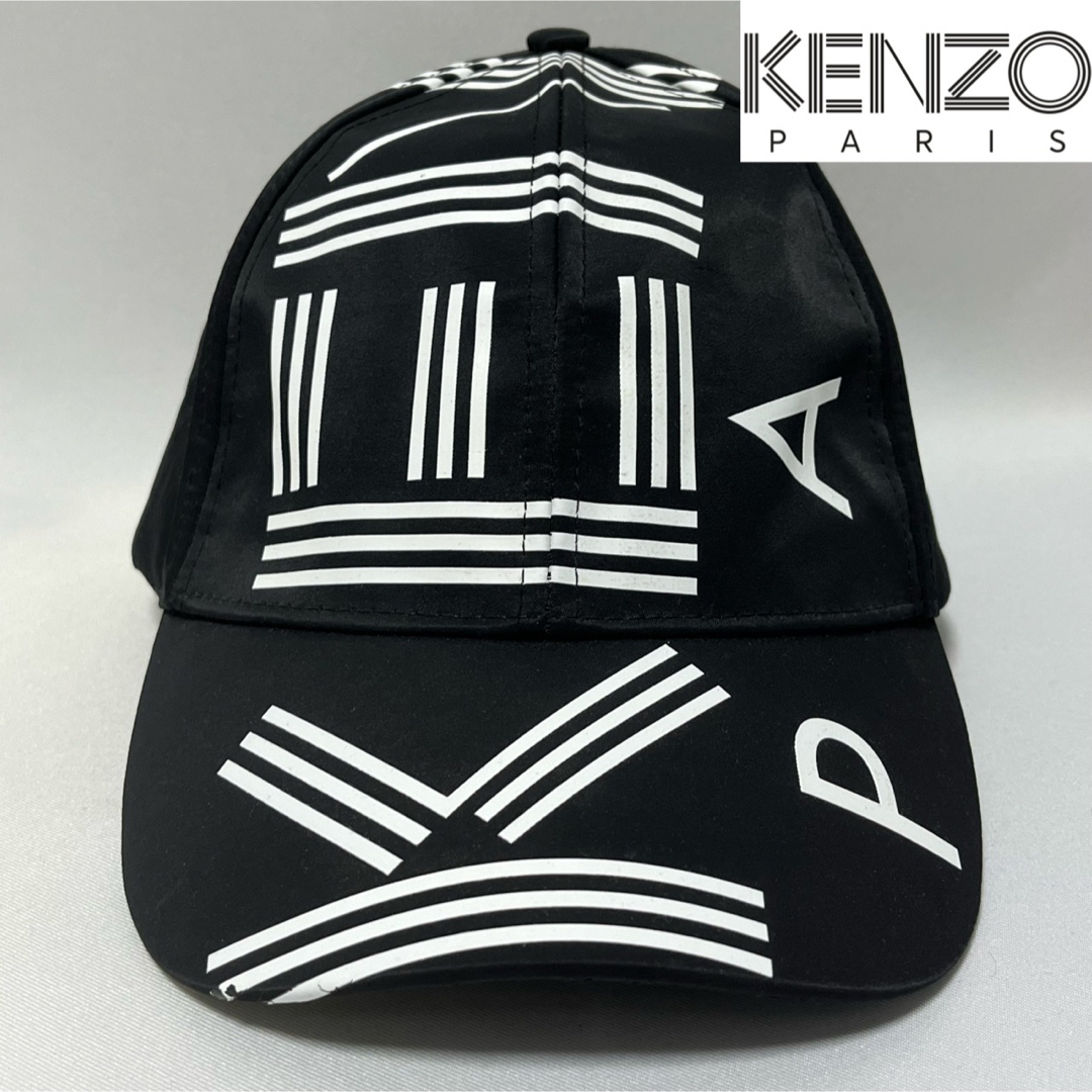 KENZO(ケンゾー)の【美品】KENZO PARIS ケンゾー 即完売定価14300円ロゴ総柄キャップ メンズの帽子(キャップ)の商品写真