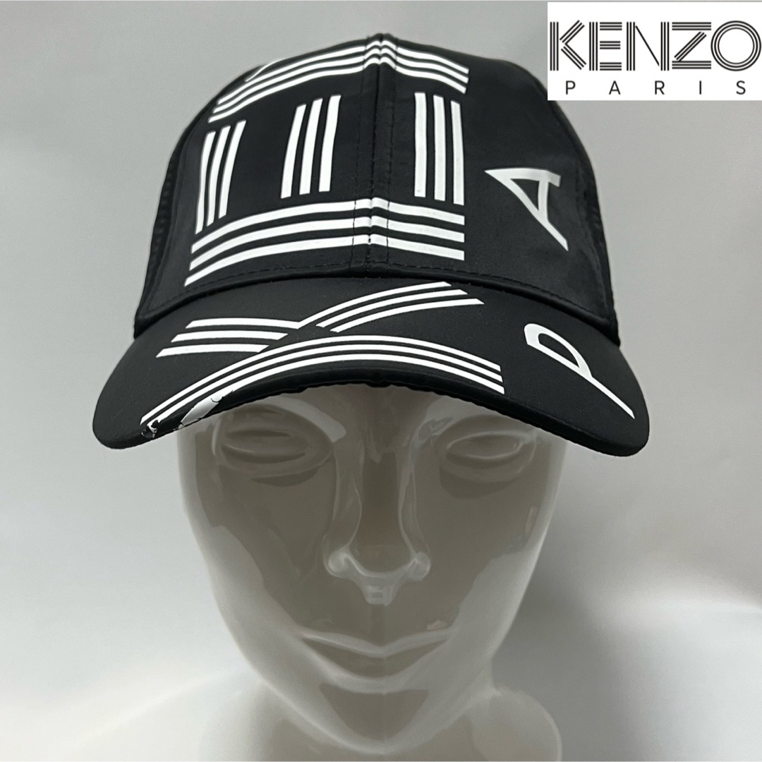 KENZO(ケンゾー)の【美品】KENZO PARIS ケンゾー 即完売定価14300円ロゴ総柄キャップ メンズの帽子(キャップ)の商品写真