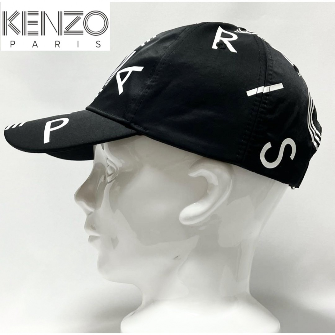 KENZO(ケンゾー)の【美品】KENZO PARIS ケンゾー 即完売定価14300円ロゴ総柄キャップ メンズの帽子(キャップ)の商品写真
