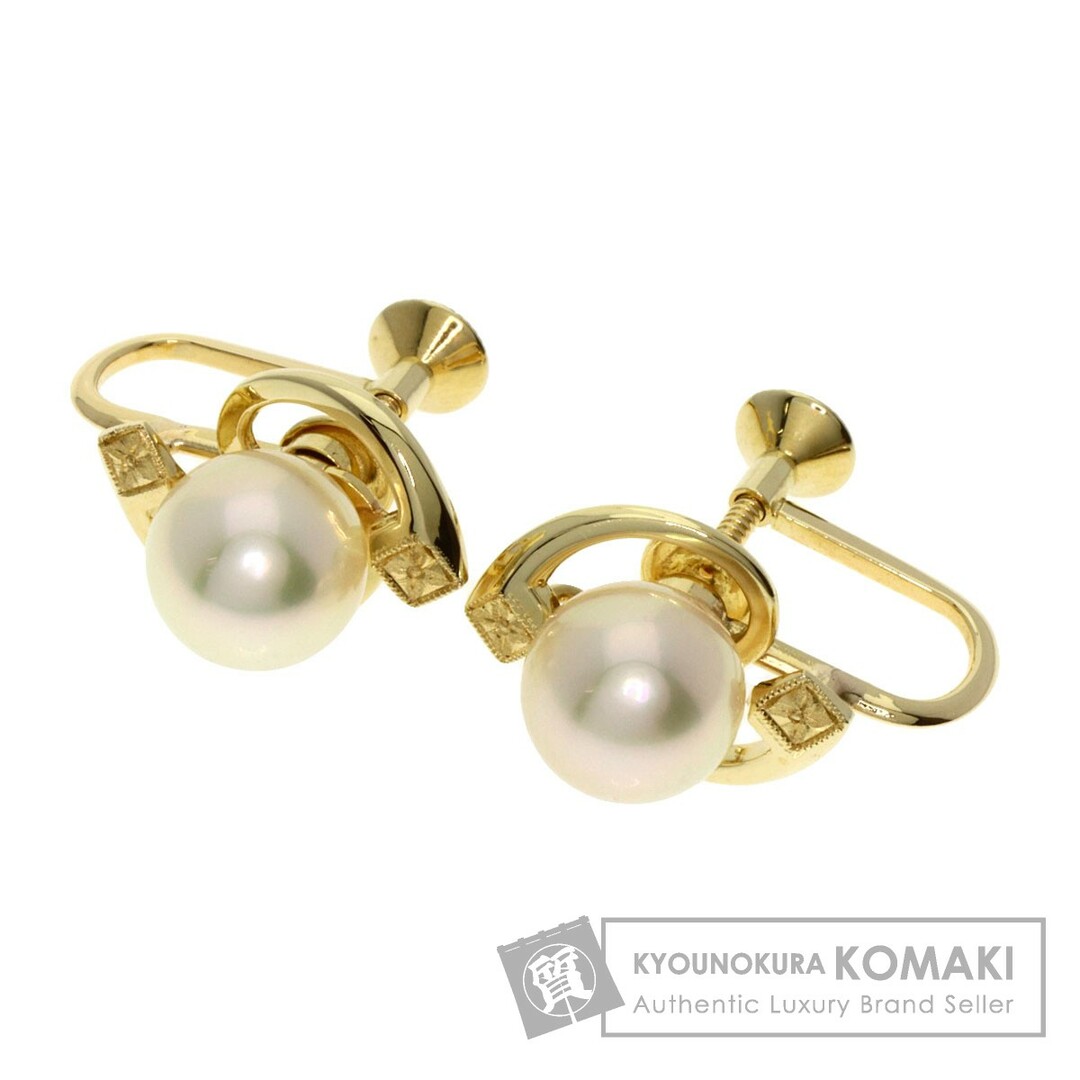 店舗併売品 MIKIMOTO アコヤパール 真珠 イヤリング K14YG レディース