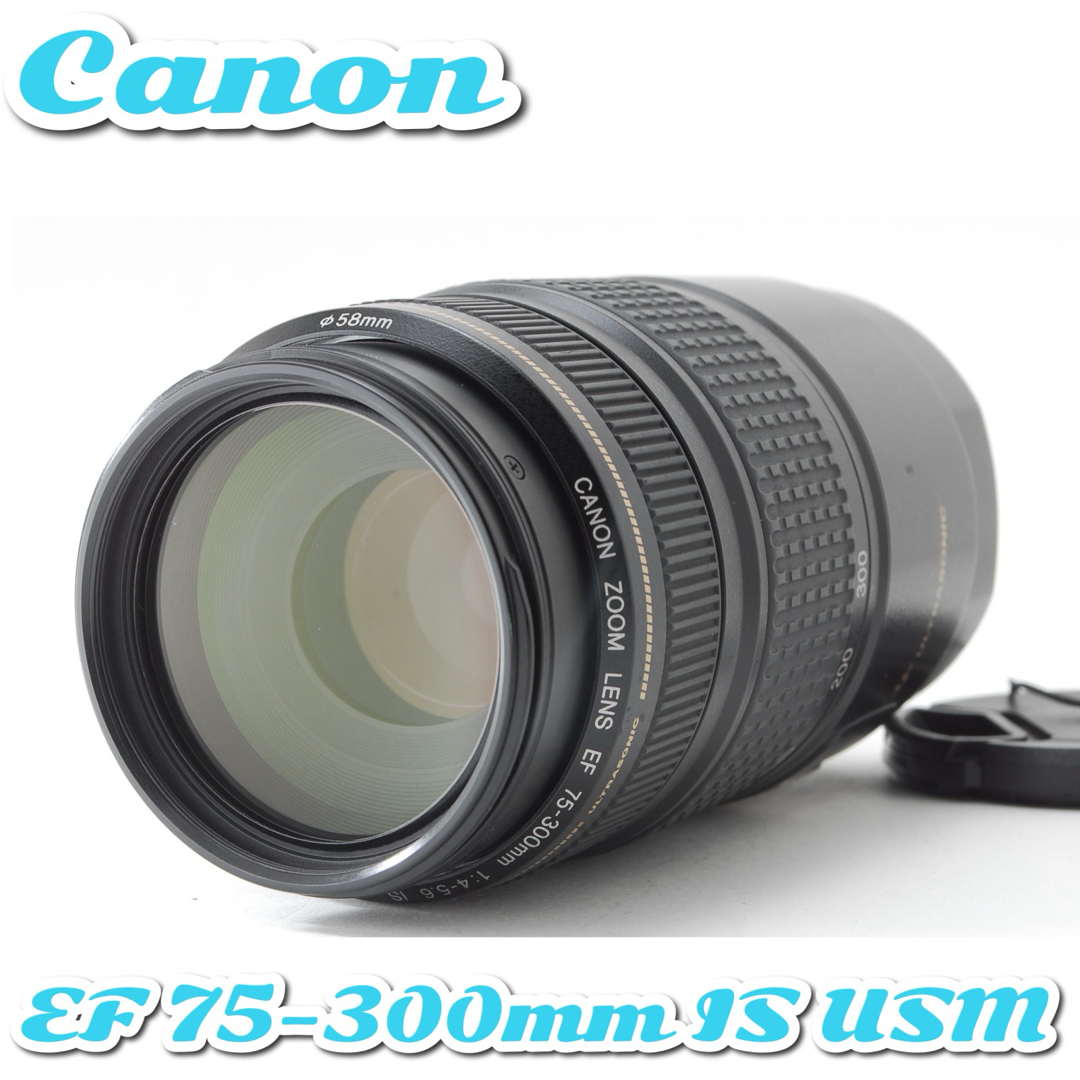 Canon - 美品✨キャノン EF 75-300mm IS USM❤️超望遠レンズ！の通販 ...