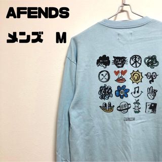 アフェンズ(Afends)のAFENDS  アフェンズ  バックプリント　スウェット　トレーナー　メンズ　M(スウェット)