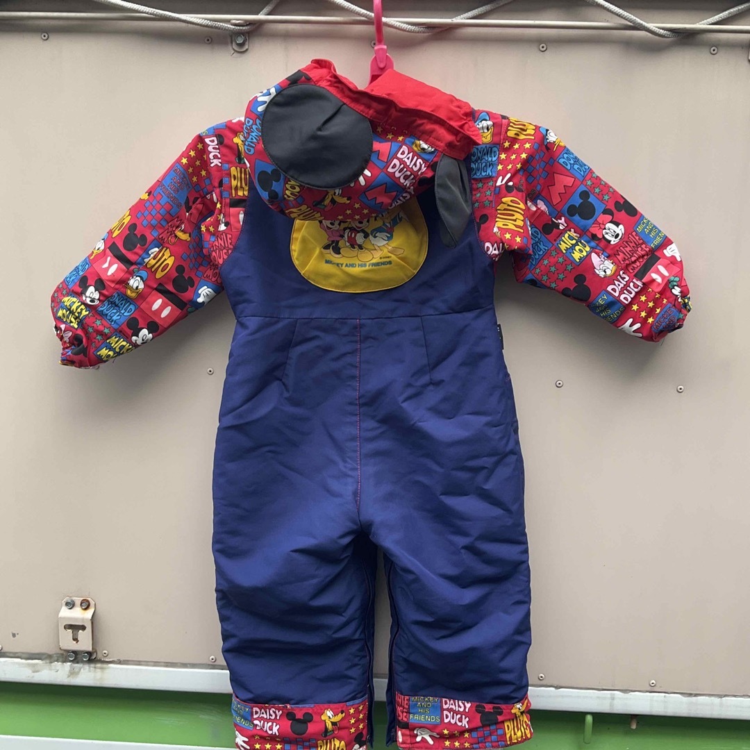 ミッキーマウス　ワンピース　90サイズ　中古 キッズ/ベビー/マタニティのキッズ服女の子用(90cm~)(ワンピース)の商品写真