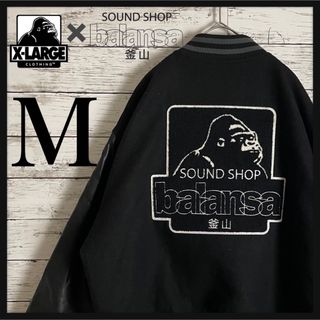 エクストララージ(XLARGE)の【限定コラボ】X-LARGE × BALANSA パイルロゴ袖切替 スタジャン(スタジャン)