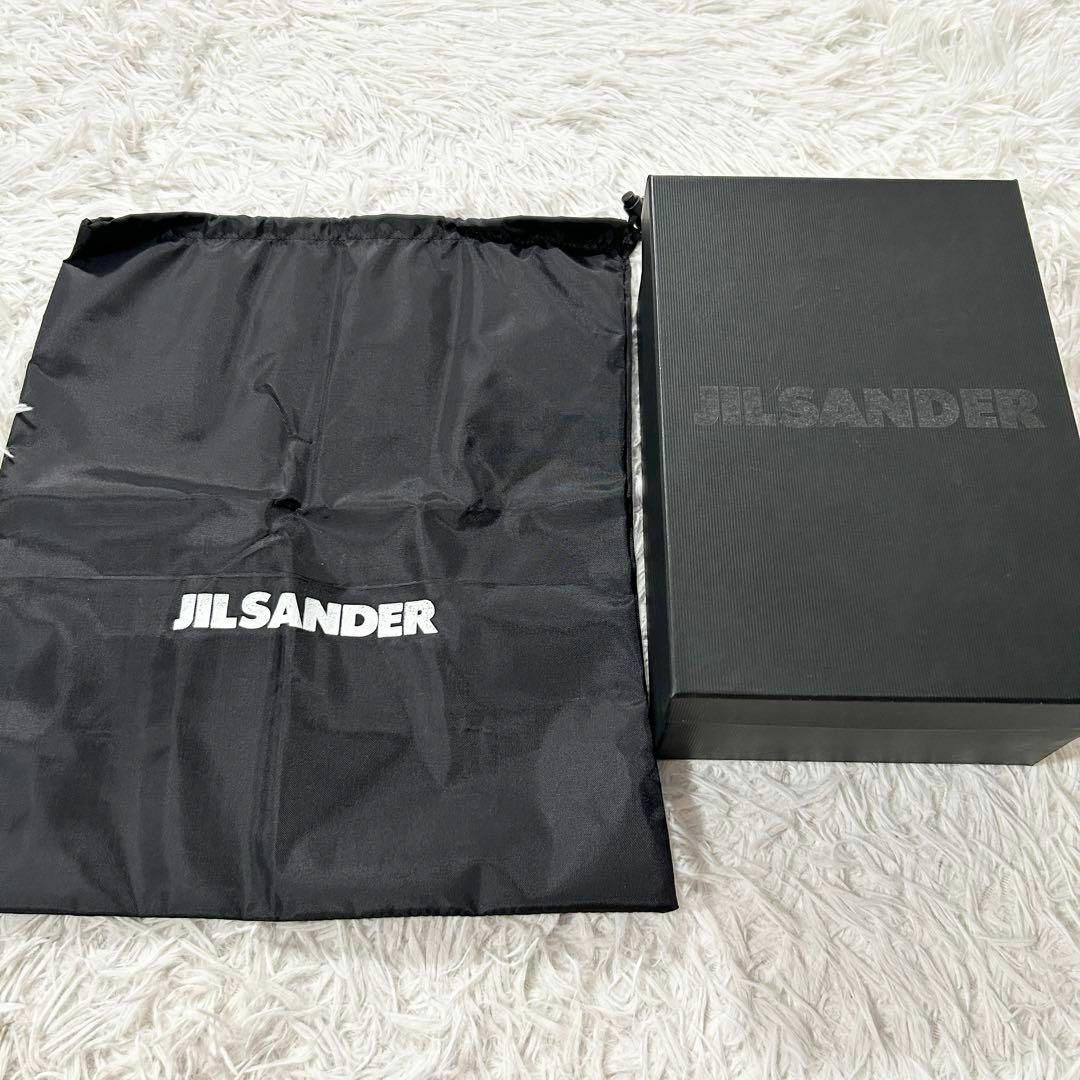 Jil Sander(ジルサンダー)のジルサンダー ロゴ スニーカー ホワイト レザー 箱付き ローカット レディースの靴/シューズ(スニーカー)の商品写真