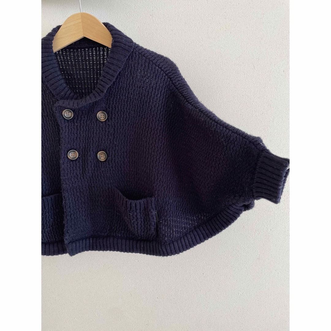 COMME CA ISM(コムサイズム)の70~80cm   COMME CA ISM  ベビー ニットポンチョ   キッズ/ベビー/マタニティのベビー服(~85cm)(カーディガン/ボレロ)の商品写真